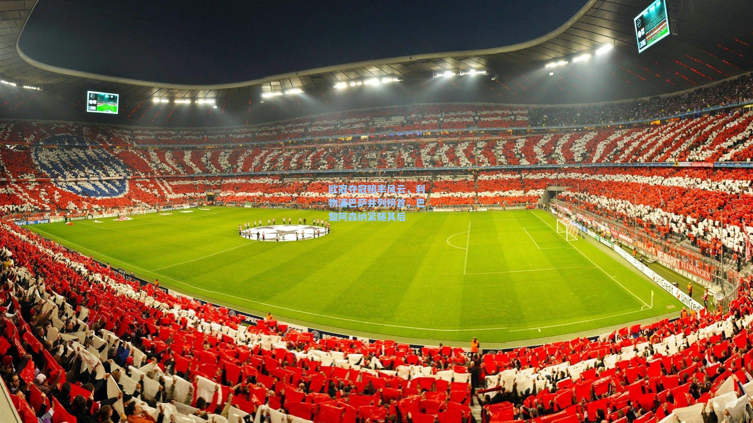 欧冠夺冠赔率风云，利物浦巴萨并列榜首，巴黎阿森纳紧随其后